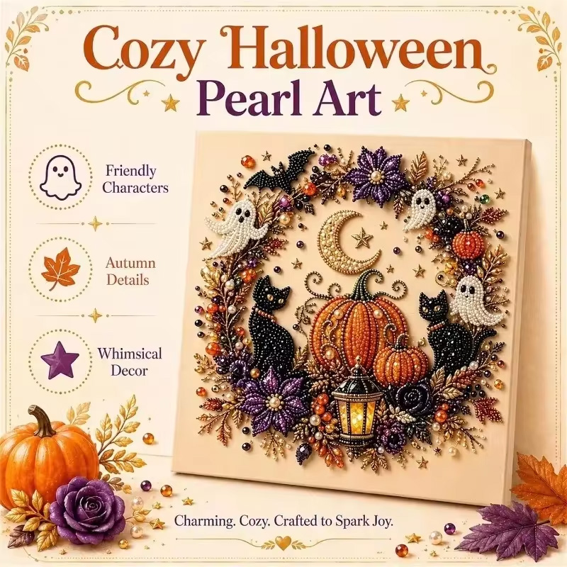 Resin Art For Beginner - @Halloween Ghost Pearl Art Kit untuk