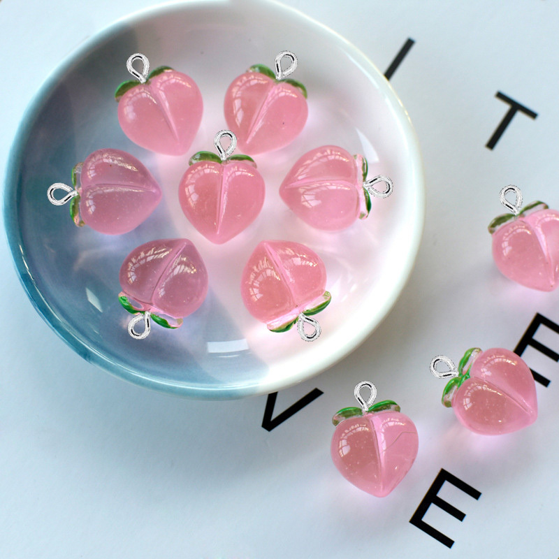 Resin Art Box - 10 Buah Liontin Resin Datar Transparan