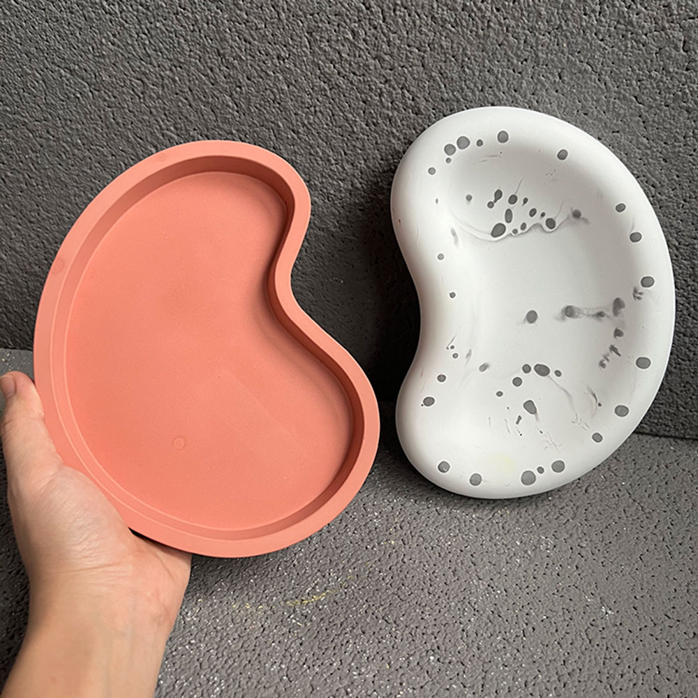 Tray Mold Rectangle - Nampan berbentuk kacang cetakan silikon DIY