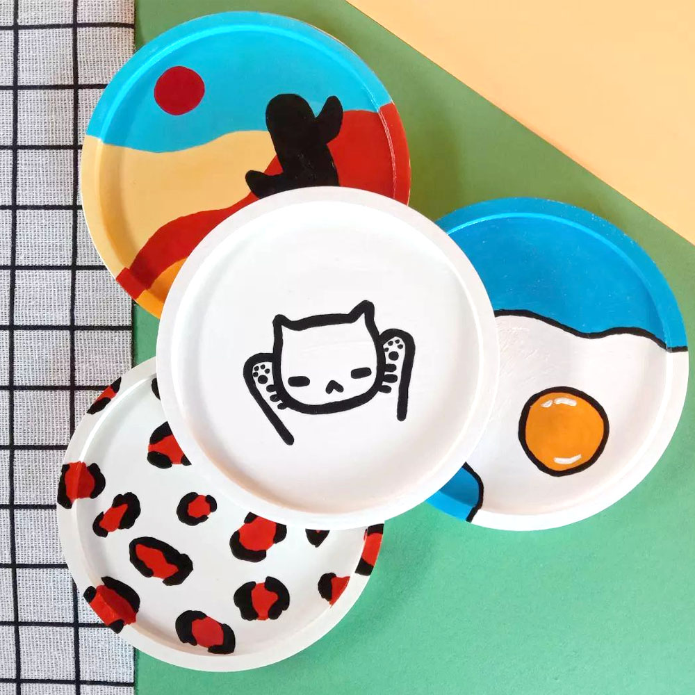 Tray Mold Rectangle - Cetakan silikon Coaster bulat DIY buatan