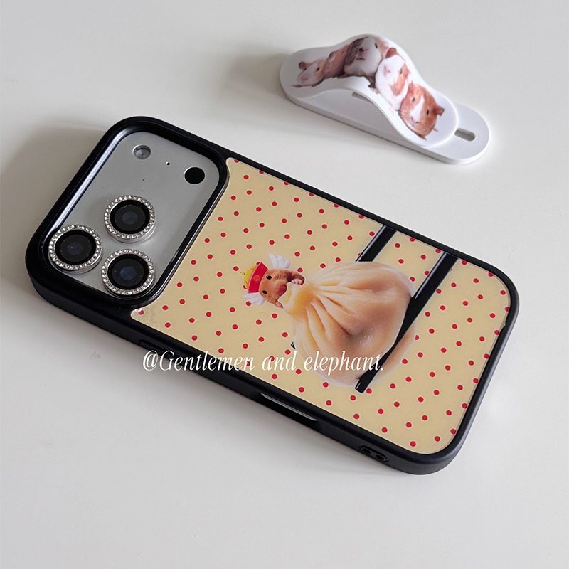 Resin Art Phone Case - Casing HP Korea Ins Xiaolongbao Guinea