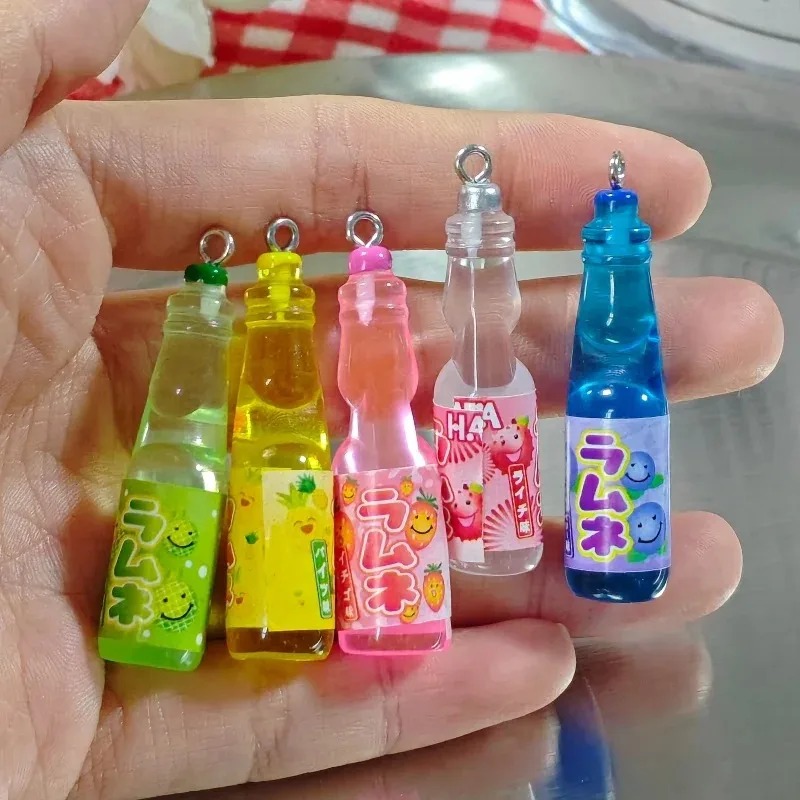 Resin Art Box - 10 Buah Liontin Resin Botol Soda