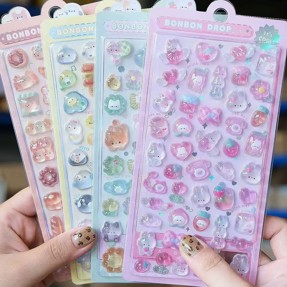 Resin Art Phone Case - =-=2027Stiker Resin Jelly 3D Kawaii Lucu