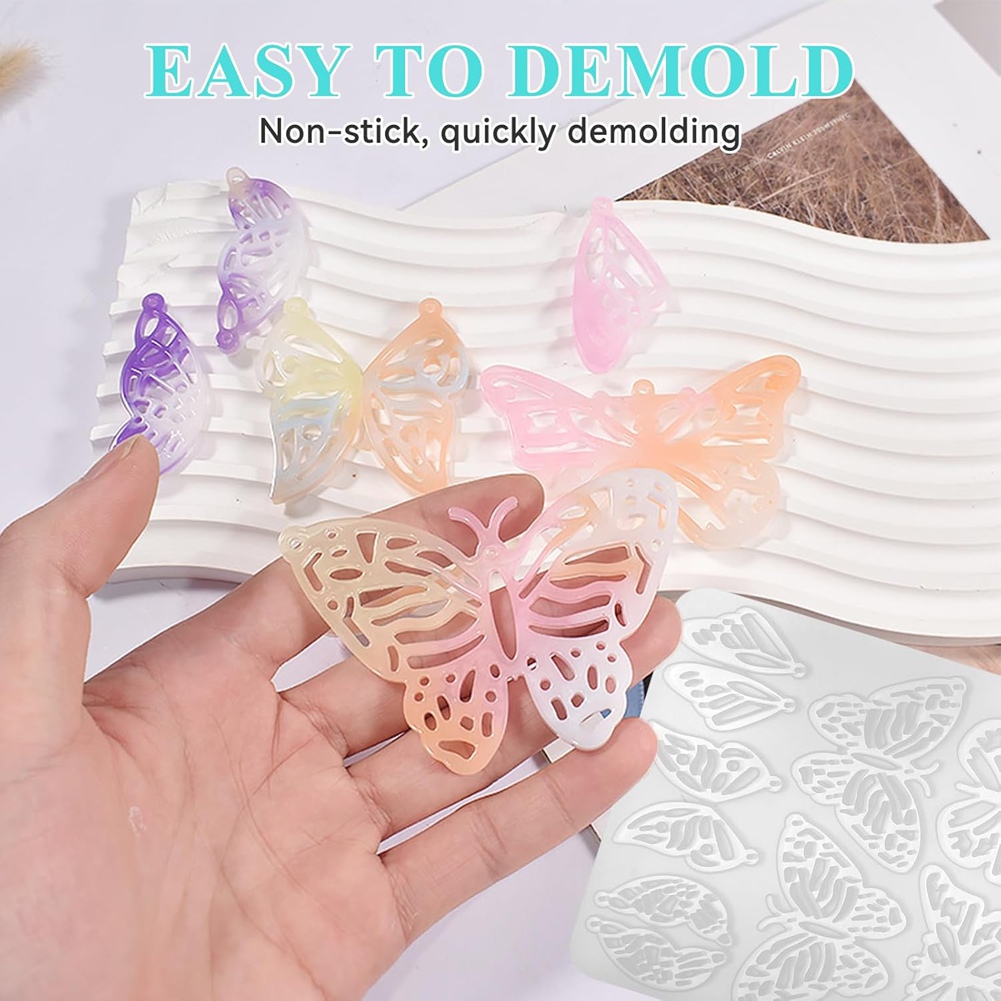 Resin Art Earrings Kit - A20I 143Pcs Kit Cetakan Anting Resin