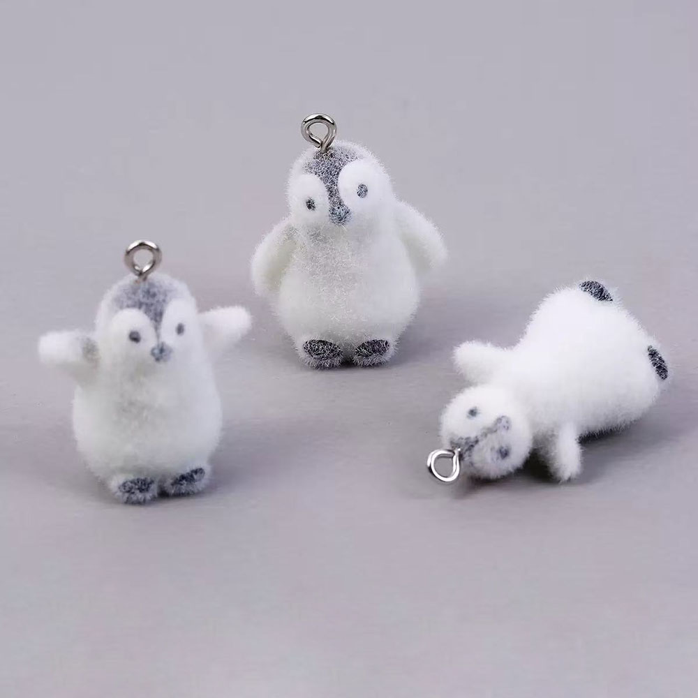 Resin Art Box - 5 pcs Gantungan Resin Bentuk Penguin