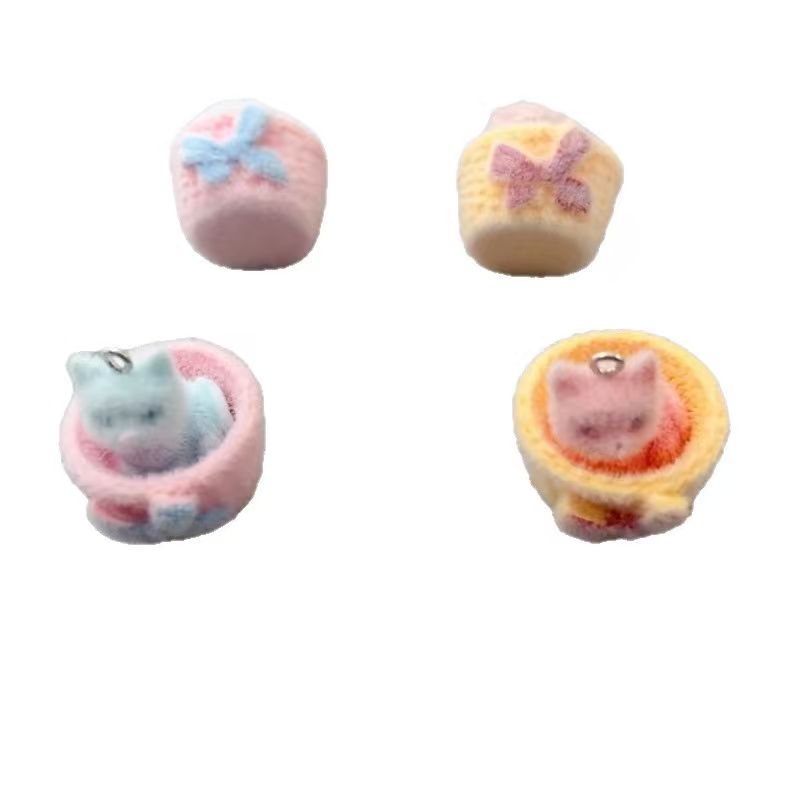4 buah liontin kucing resin 3D - Resin Art Box ulasan dan harga