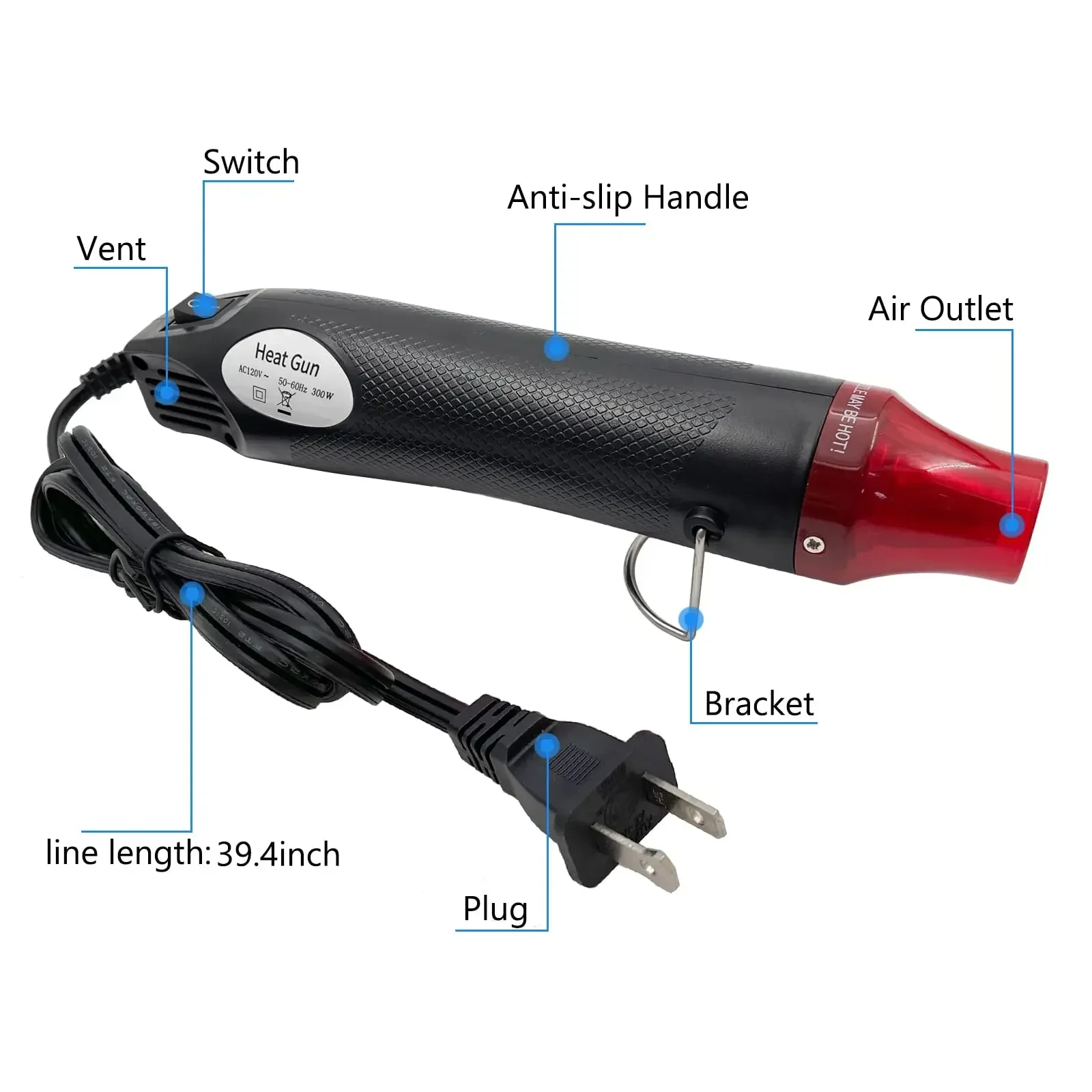 Pistol Udara Panas Mini 220V/1 - Resin Art Heat Gun ulasan dan harga