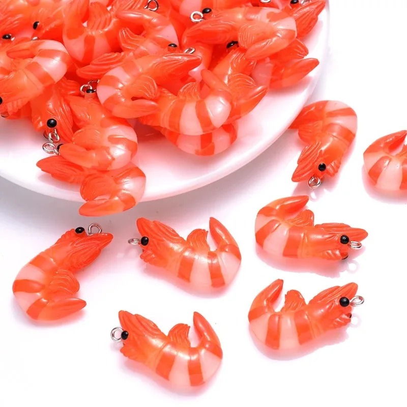 10 Buah Liontin Udang Lobster  - Resin Art Box ulasan dan harga