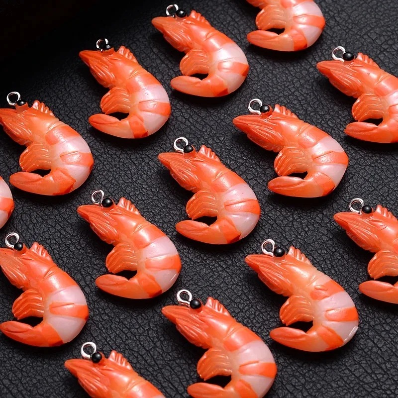 10 Buah Liontin Udang Lobster  - Resin Art Box ulasan dan harga