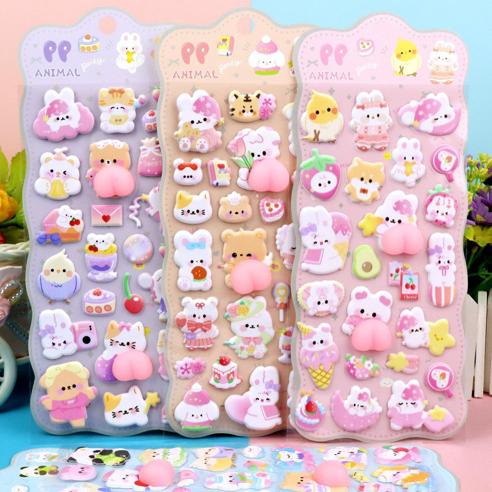 2/4 Buah Stiker 3D Lembut Bent - Resin Art Phone Case ulasan dan harga