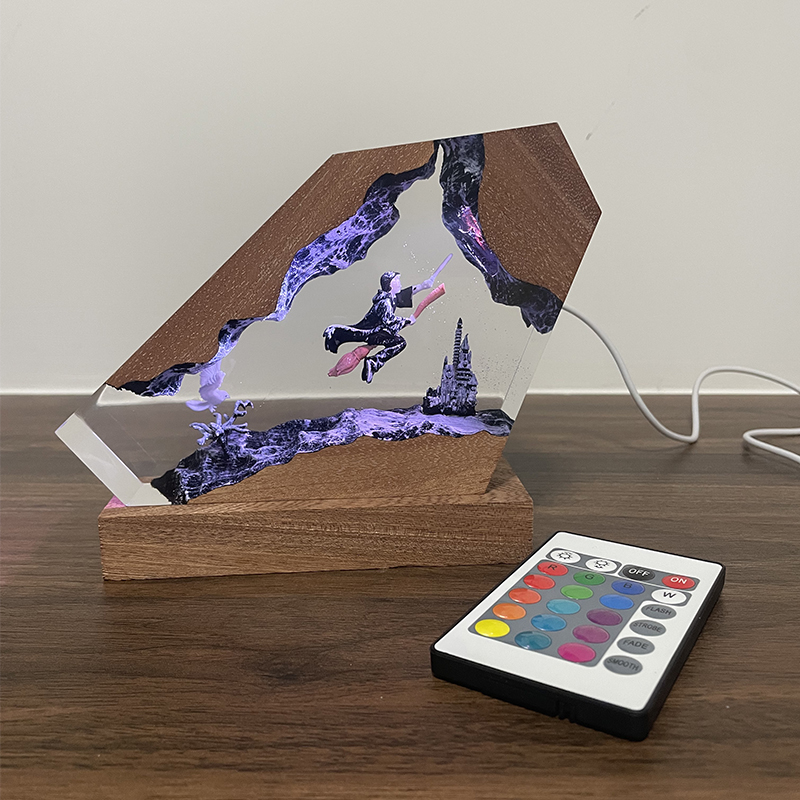 Lampu Resin Kayu Epoxy Penyihi - Resin Artist ulasan dan harga