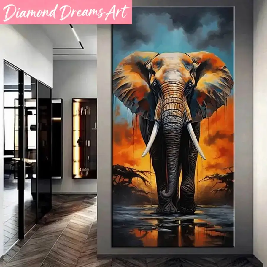 Lukisan Berlian Hewan Liar Tan - Resin Art Images ulasan dan harga