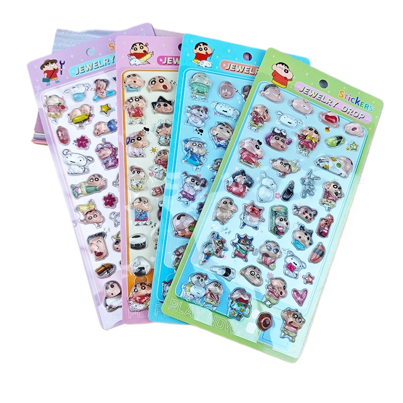 Stiker Resin 3D Kartun Crayon  - Resin Art Phone Case ulasan dan harga