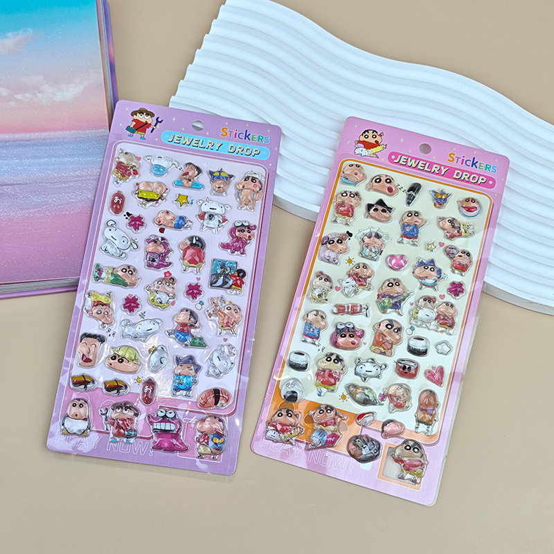 Stiker Resin 3D Kartun Crayon  - Resin Art Phone Case ulasan dan harga