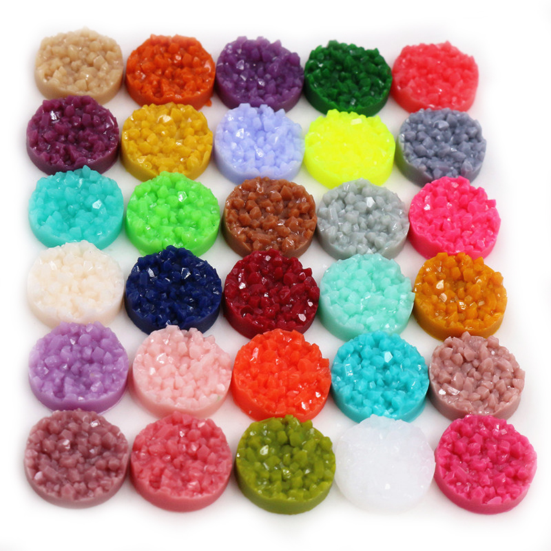 40 Buah Resin Druzy Cabochons  - Resin Art Box ulasan dan harga
