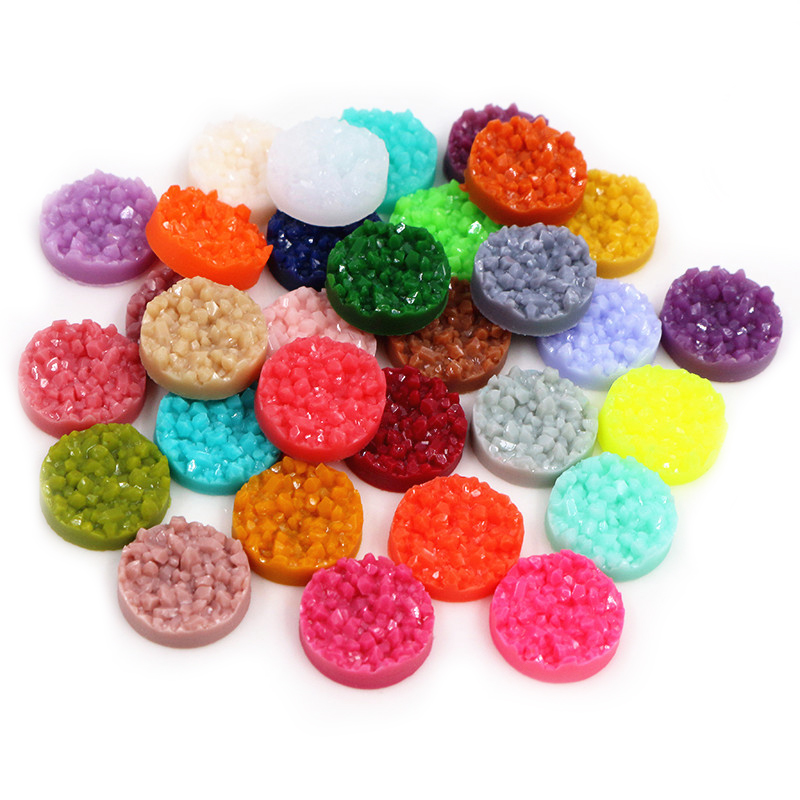40 Buah Resin Druzy Cabochons  - Resin Art Box ulasan dan harga