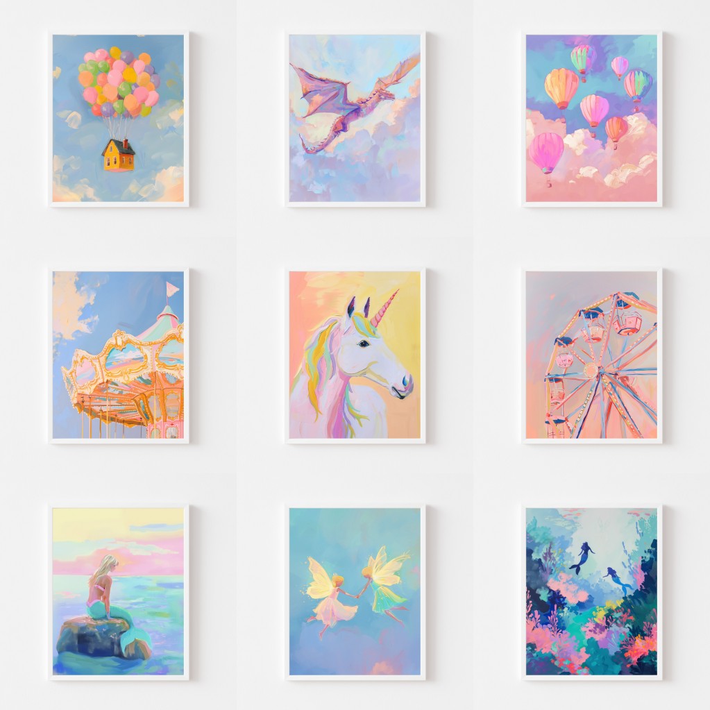 Poster Seni Dinding Pastel Aja - Resin Art World ulasan dan harga