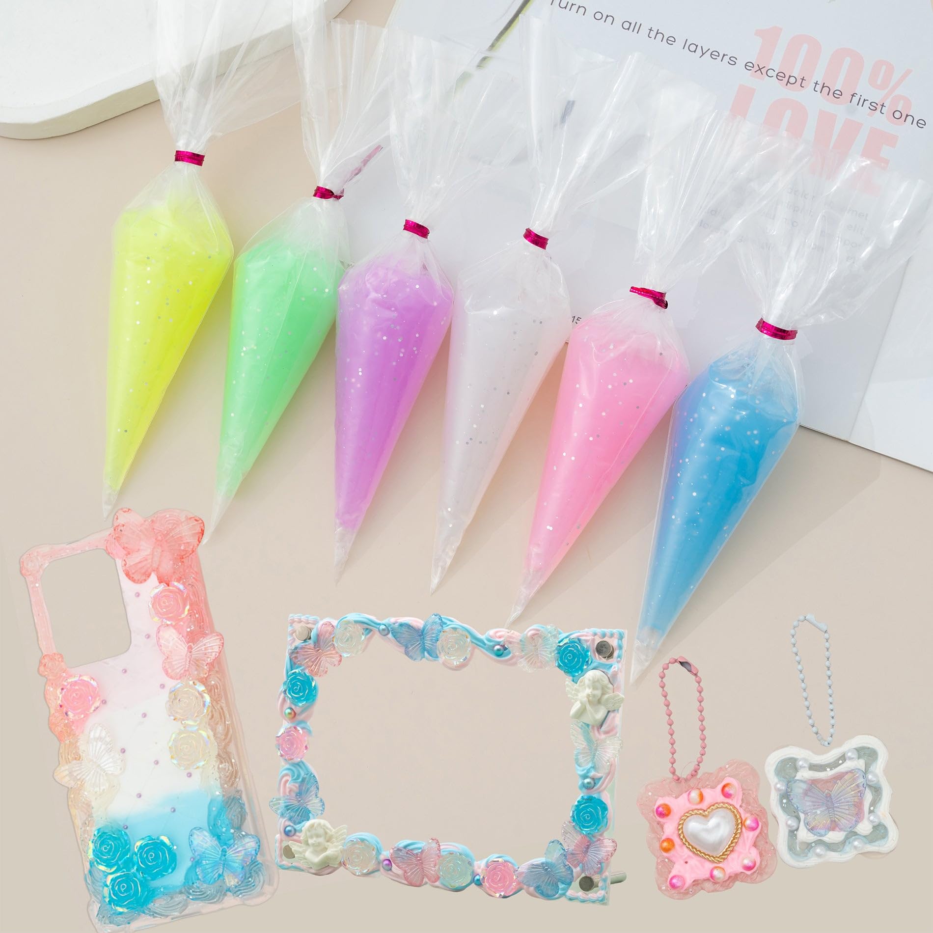70g Lem Krim Imitasi Langit Be - Resin Art Phone Case ulasan dan harga