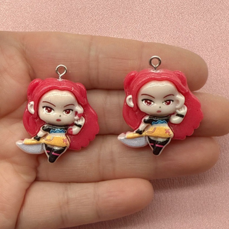 10 buah liontin kartun resin,  - Resin Art Box ulasan dan harga