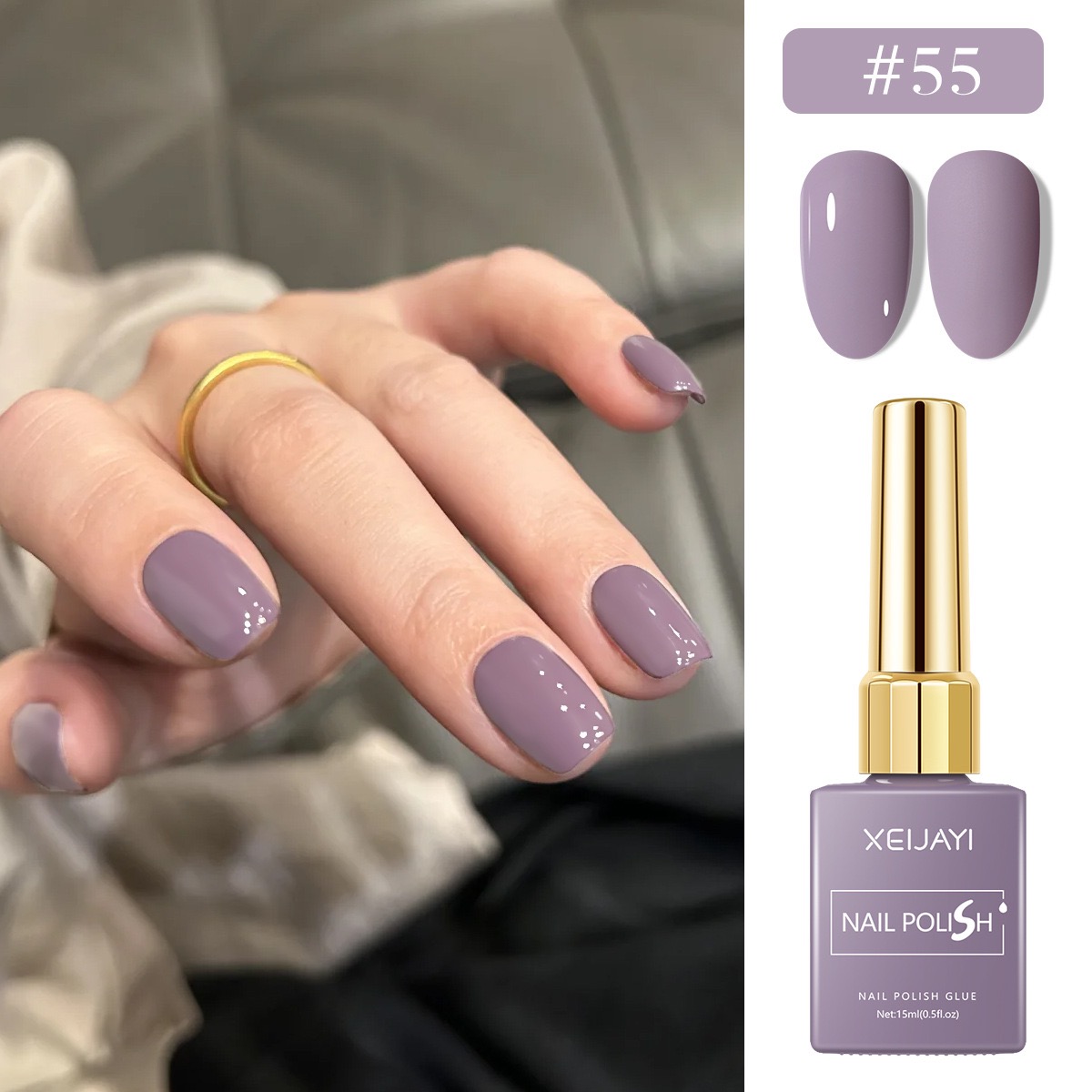 6 Buah/Set 15Ml Cat Kuku Gel 6 - Resin Art Purple ulasan dan harga