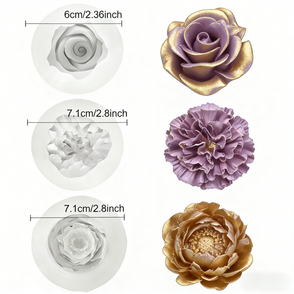 Cetakan Silikon 3 Bagian untuk - Resin Art Design For Wedding ulasan dan harga