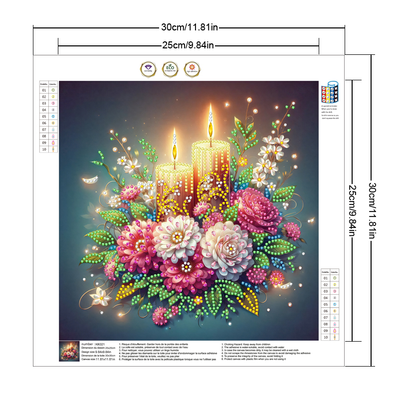 Kit Lukisan Berlian 5D DIY unt - Resin Art Design For Wedding ulasan dan harga