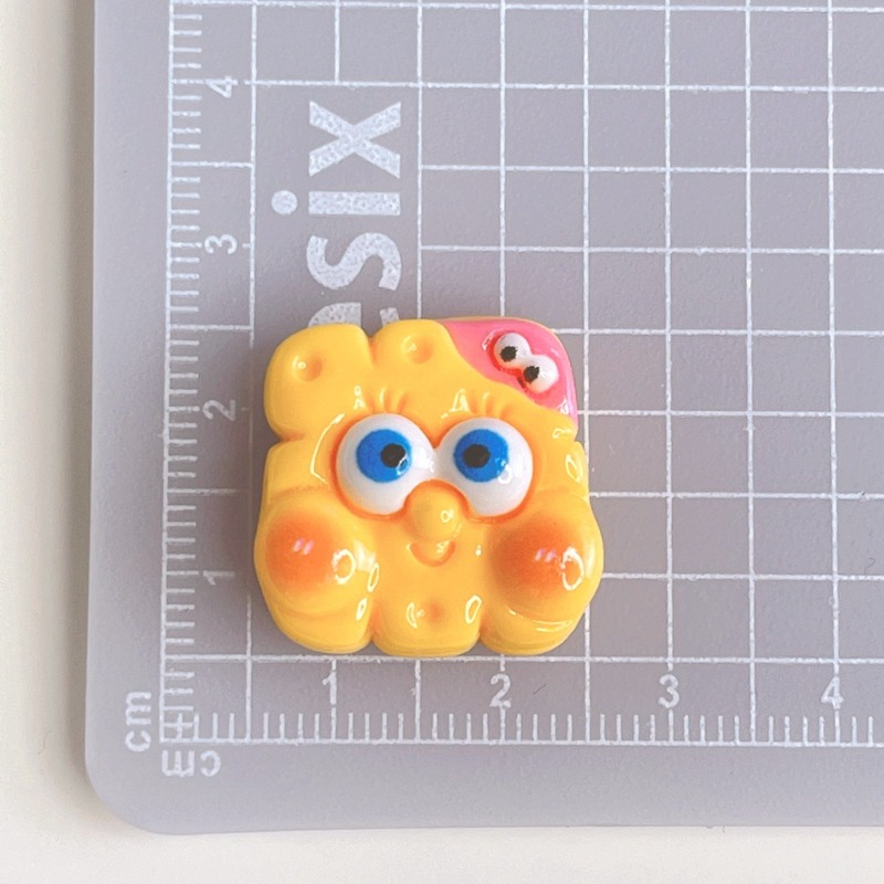 8PCS Mainan Resin Seri SpongeB - Resin Art Phone Case ulasan dan harga
