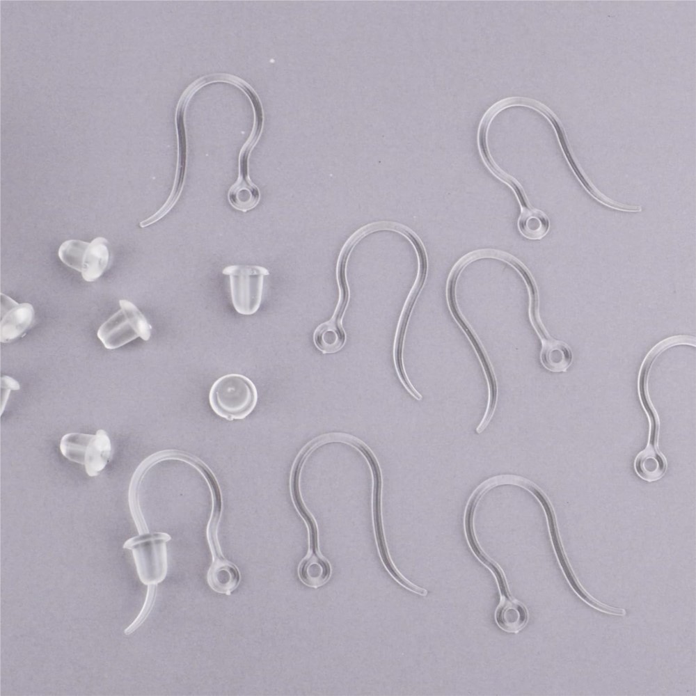 40 pcs Pengait Anting Plastik  - Resin Art Box ulasan dan harga