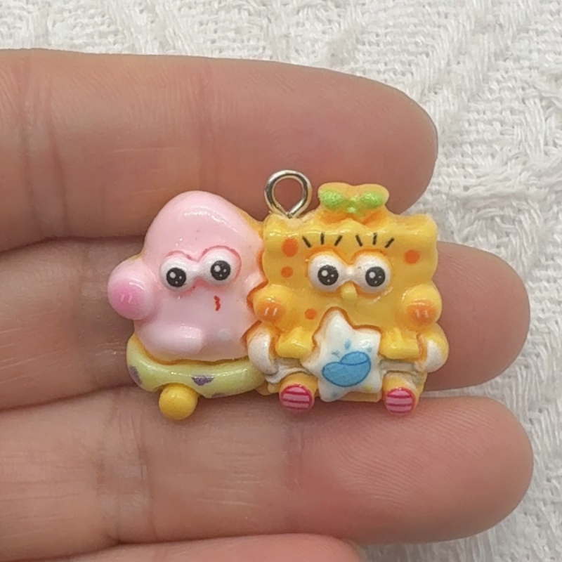10 buah liontin resin kartun,  - Resin Art Box ulasan dan harga