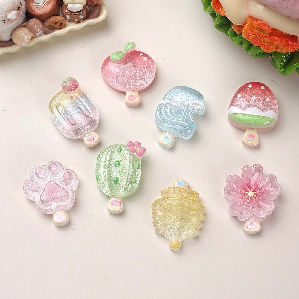 10pcs Aksesoris Resin Es Krim  - Resin Art Phone Case ulasan dan harga