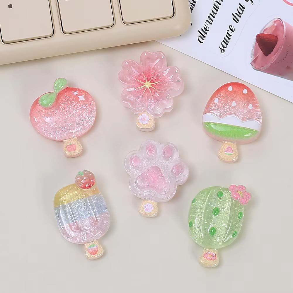 10pcs Aksesoris Resin Es Krim  - Resin Art Phone Case ulasan dan harga