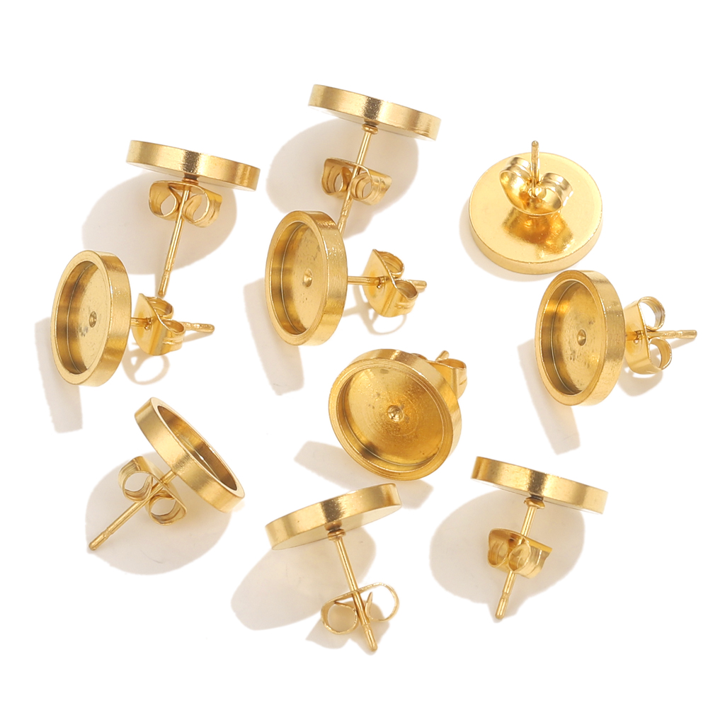 10 Buah Anting Emas Baja Tahan - Resin Art Box ulasan dan harga