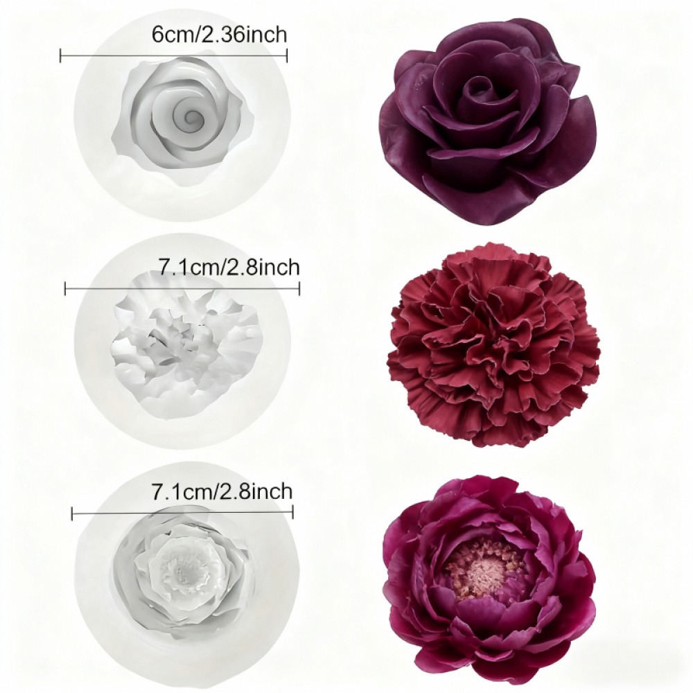Cetakan Silikon 3 Bagian Motif - Resin Art Design For Wedding ulasan dan harga